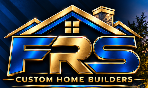 FRS Custom Home Builders original blue and gold logo